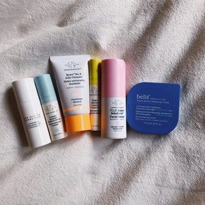 skin care samples from assorted brands